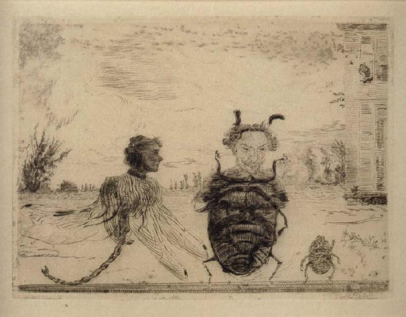 James Ensor Strange Insects oil painting image